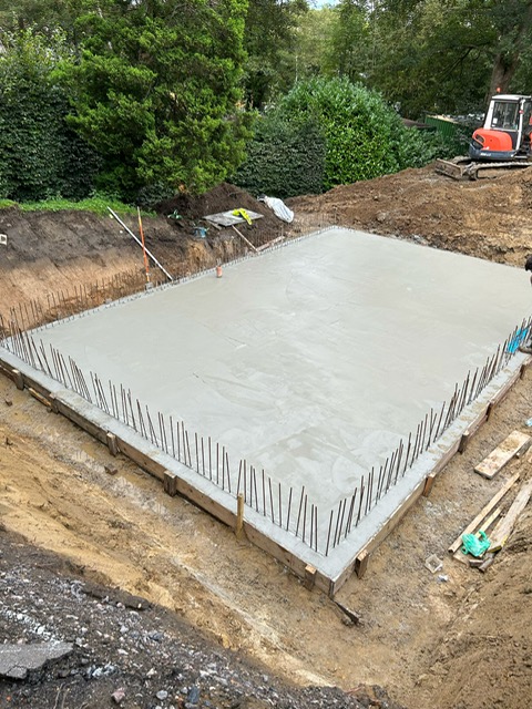 Completed groundworks