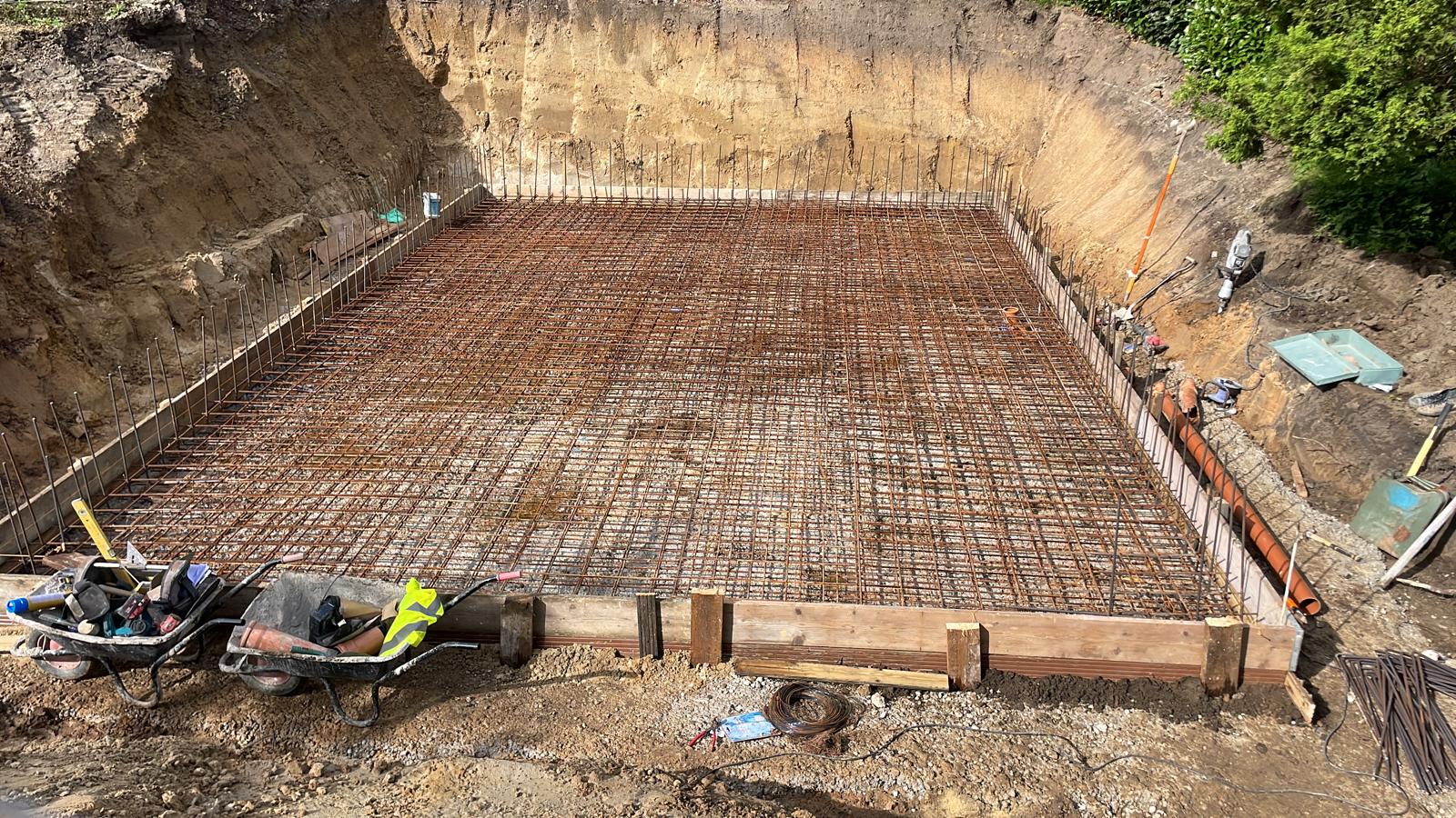 Completed groundworks
