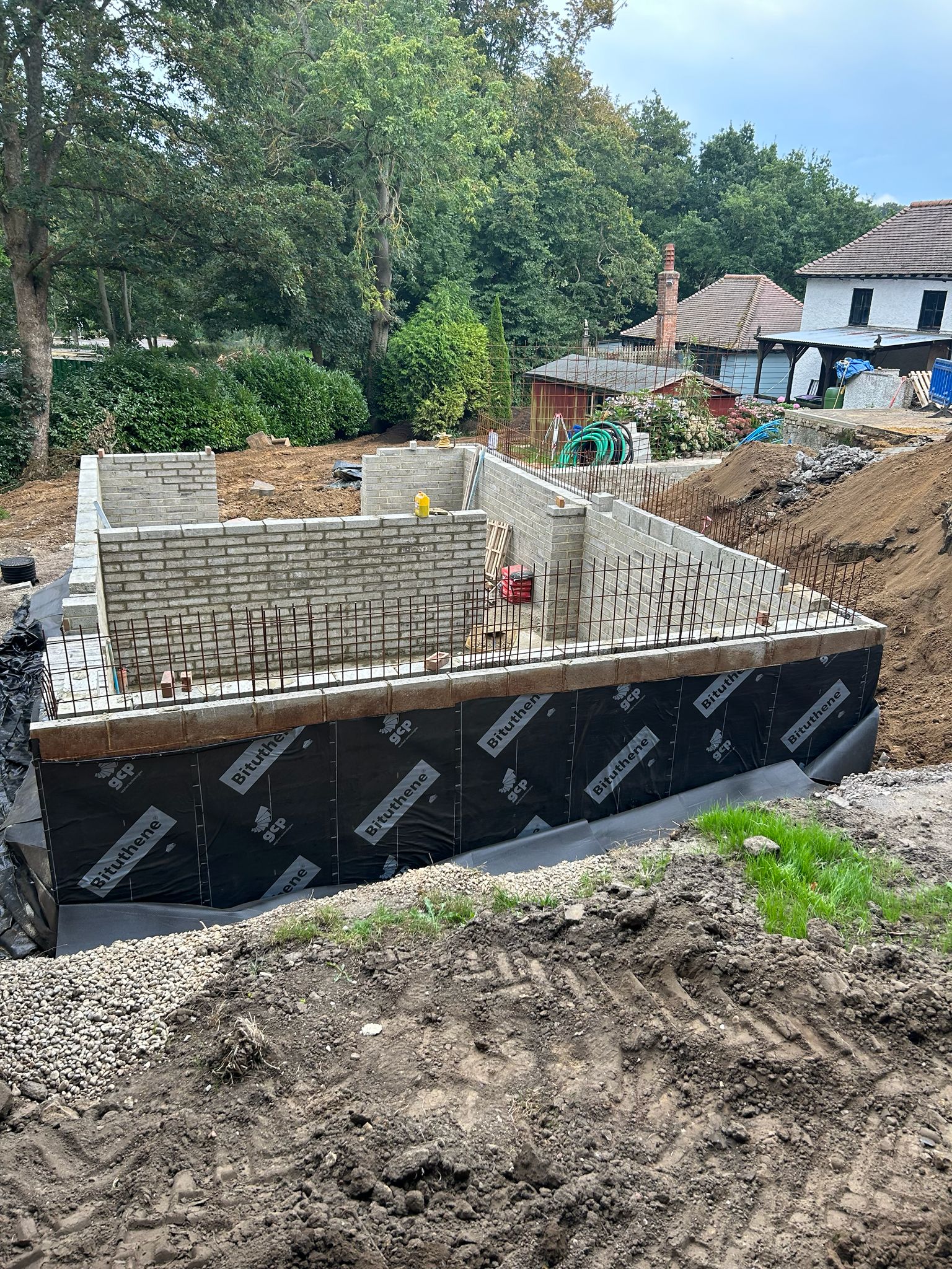 Completed groundworks
